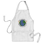 Handle with care our planet earth apron
