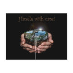 Handle with care postcard