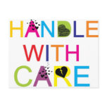 Handle with care! postcards