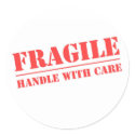 Handle with Care stickers
