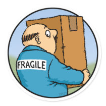 Handle with Care Sticker