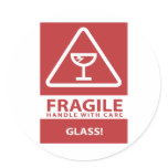 Handle with care stickers