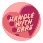 HANDLE WITH CARE stickers