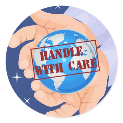 Handle with Care stickers by holiday_tshirts