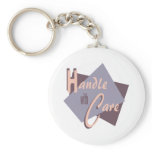 Handle With Care Wedding Keychain