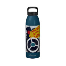 Handle With Care WPA Poster bottle Water Bottle