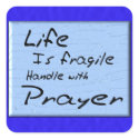 Handle with Prayer stickers