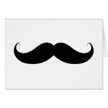 Handlebar Moustache / Moustache Greeting Card