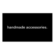 Handmade Accessories Business Card