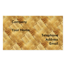Handmade Bamboo Basket Business Card Templates