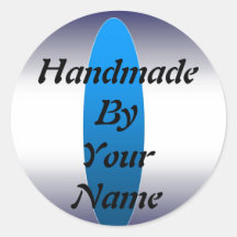 Handmade  by Template Round Stickers