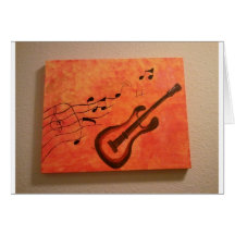 Handmade Canvas painting Greeting Cards
