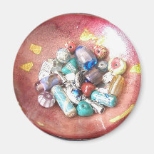 Handmade Glass Beads Magnets