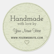 Handmade with Love | Handmade Business Stickers