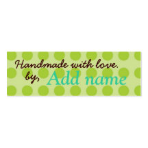 Handmade with Love Lable Business Card Template