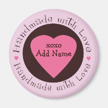Handmade with Love Magnet