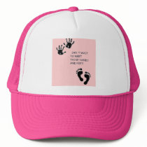 Hands and Feet Pink Hat
