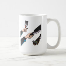 Hands Barter Paint Brush Cell Phone Mug
