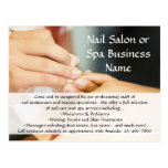 Hands Giving Manicure, Nail Salon Post Card