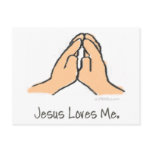Hands in Prayer Post Card