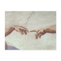 Hands of God and Adam postcards