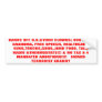 HANDS OFF B.O.&YOUR CLOWNS; OUR KIDS, GRANDMA, ... BUMPER STICKERS