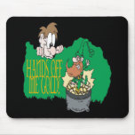Hands Off Me Gold Mouse Pads