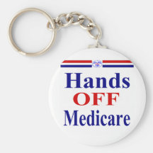 Hands Off Medicare Key Chain