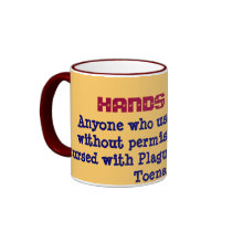 HANDS OFF Mug 1