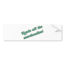 Hands off the Merchandise bumper stickers