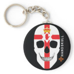 HANDSKULL Northern Ireland,Happy skull,Irelandflag keychains