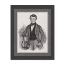 Handsome Biedermeier Gentleman Elegant Vintage Personalized Flyer