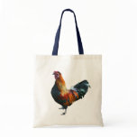 Handsome Rooster Farm Animal Photo Tote Bag