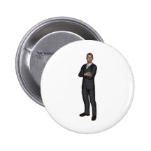 Handsome young businessman pins