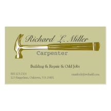 Handyman Carpenter Woodwork Business Card Templates