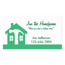 Handyman/Home Repair/ Green Business Card