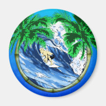 Hang 10 refrigerator magnet