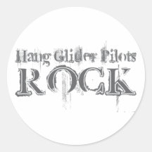 Hang Glider Pilots Rock Sticker