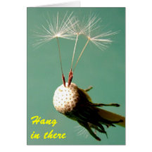 Hang in there note card
