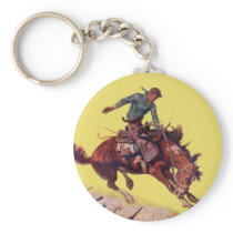 Hang On Cowboy Keychains