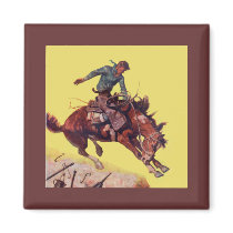 Hang On Cowboy Magnets