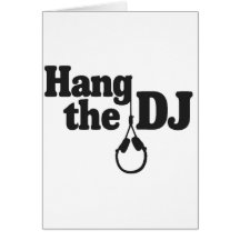 hang the dj greeting card