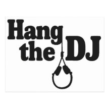 hang the dj postcard