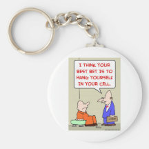 hang yourself cell attorney keychain