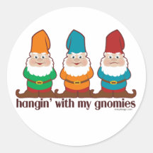 Hangin avec mon Gnomies Autocollant