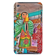 Hanging Angel Metal Art Chili Peppers Painted Frog iPod Case-Mate Case