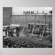 Hanging Bodies of Lincoln Conspirators, 1865 Posters
