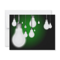 Hanging bulbs custom announcement
