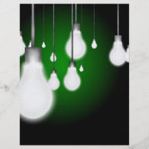 Hanging bulbs personalized flyer