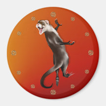 Hanging Ferret Magnet